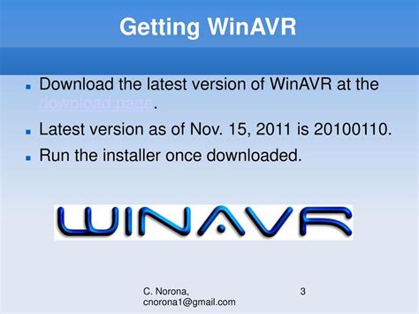 WinAVR download .